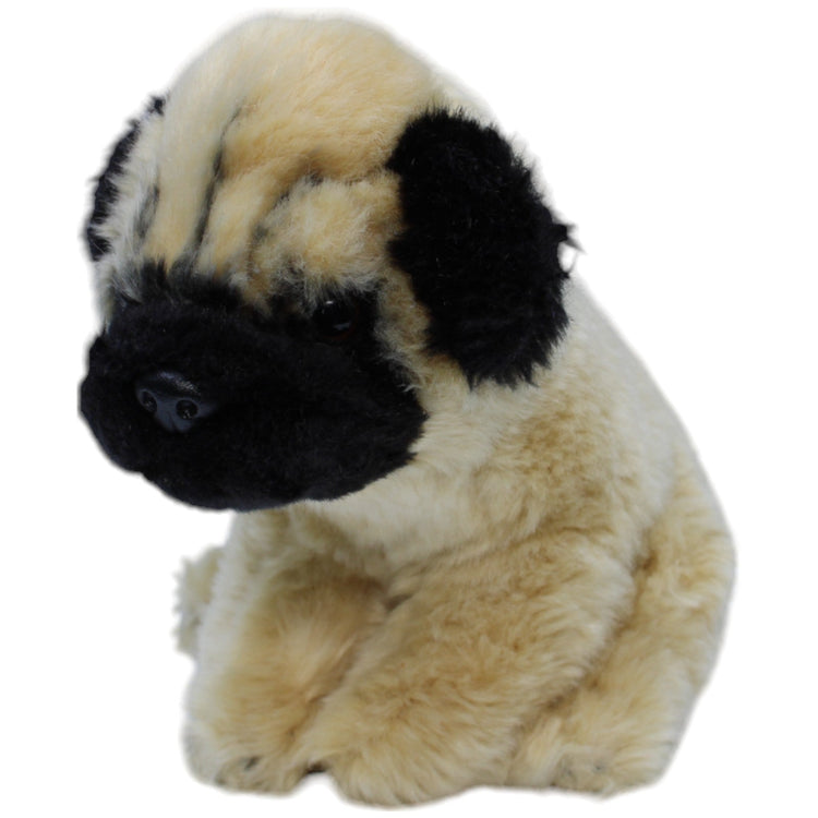 1237821 Teddy - Hermann Brauner Mops Welpe, sitzend Kuscheltier Kumpel Leo Gebraucht Hund