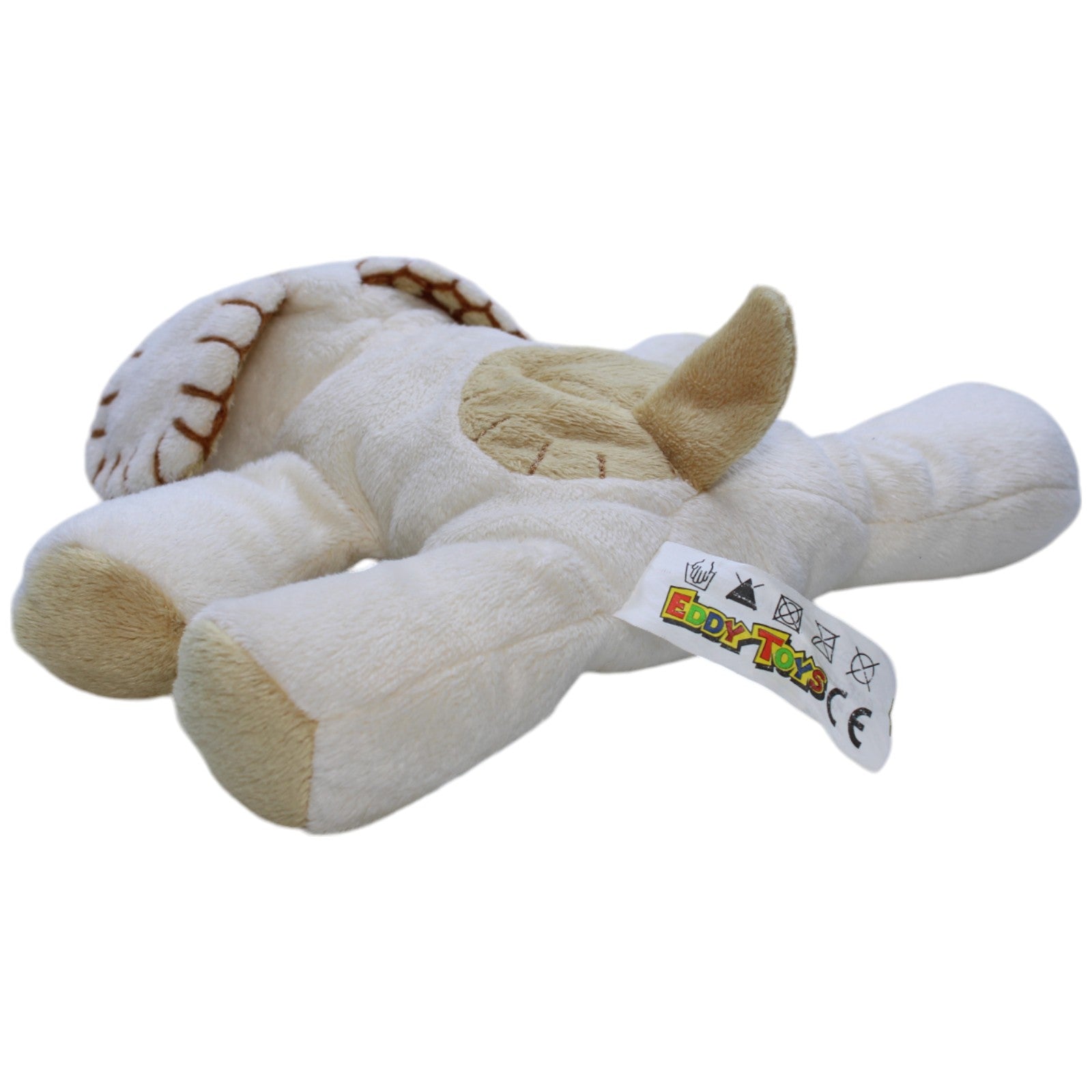 1237856 Eddy Toys Süßer beiger Hund, liegend Kuscheltier Kumpel Leo Gebraucht