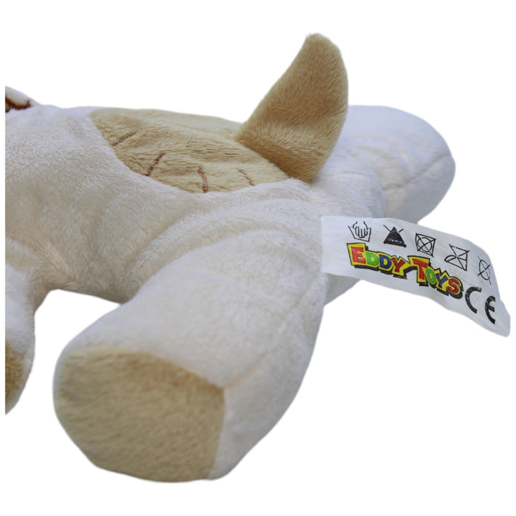 1237856 Eddy Toys Süßer beiger Hund, liegend Kuscheltier Kumpel Leo Gebraucht