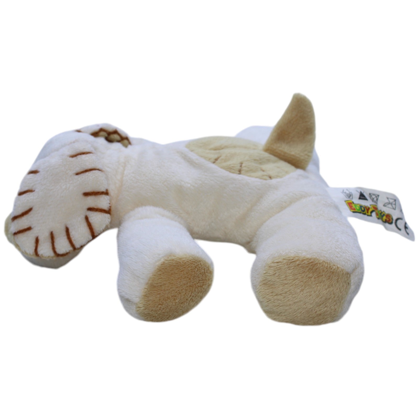 1237856 Eddy Toys Süßer beiger Hund, liegend Kuscheltier Kumpel Leo Gebraucht