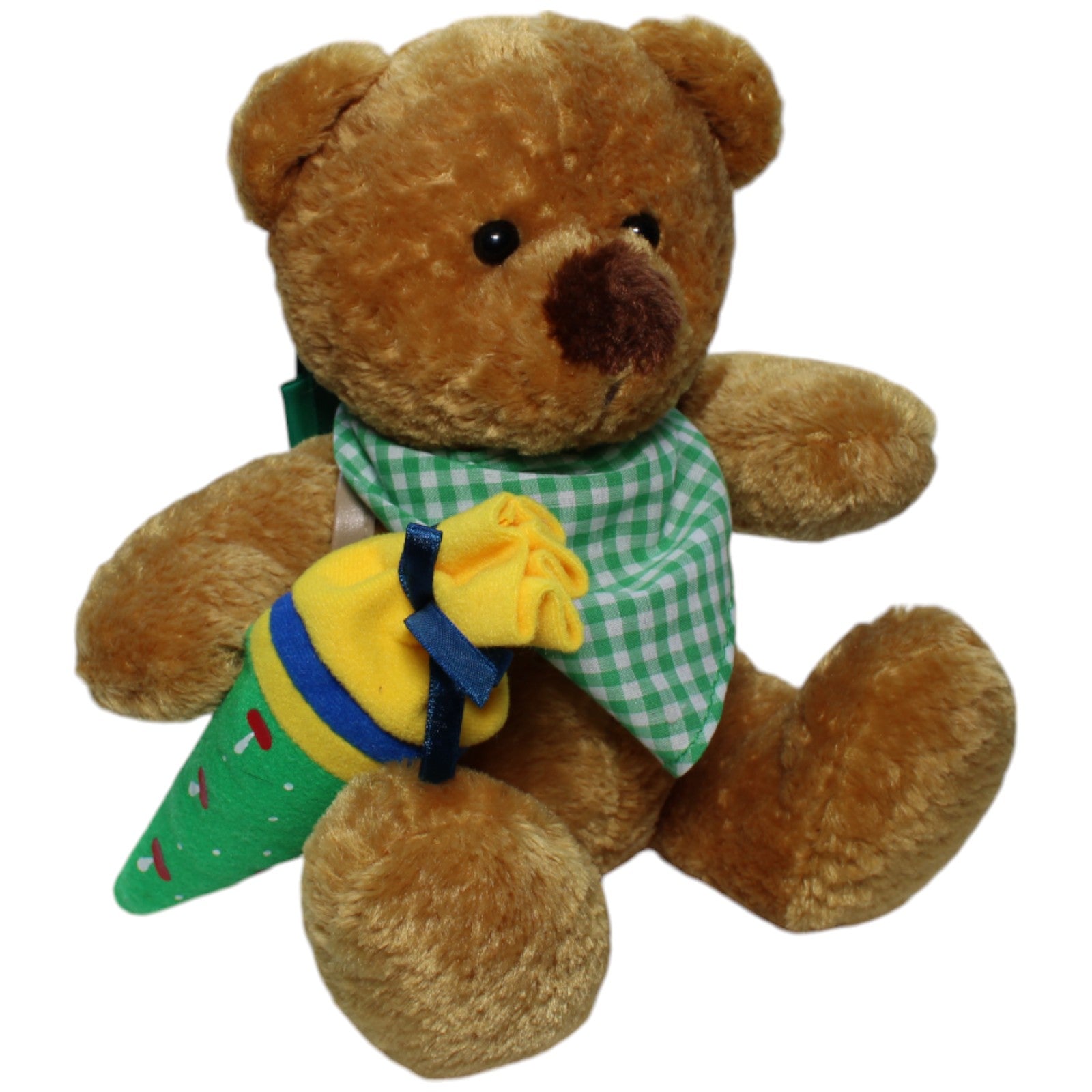 1237879 Heunec Teddybär mit Schultüte und Schulranzen Kuscheltier Kumpel Leo Bär Gebraucht Vintage