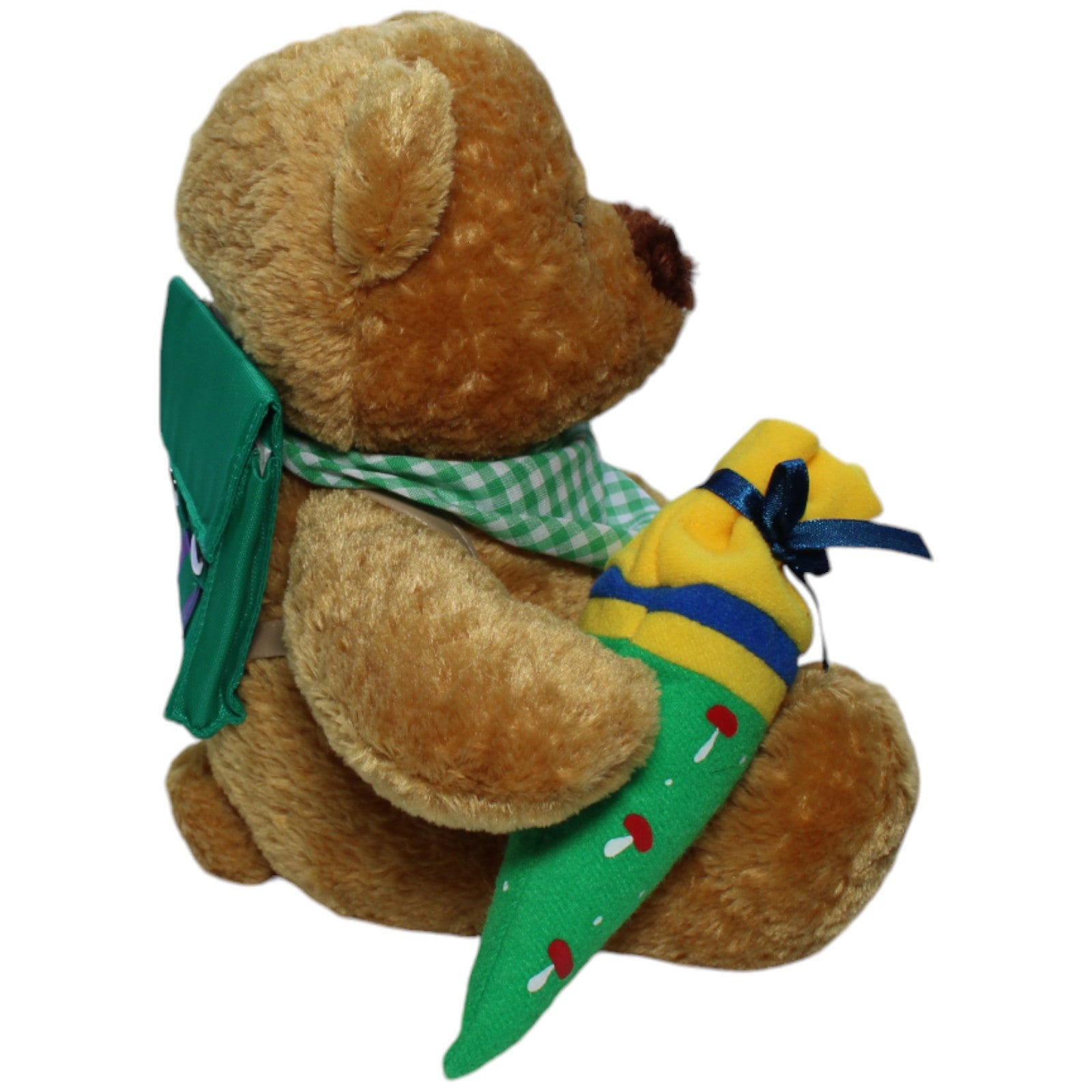 1237879 Heunec Teddybär mit Schultüte und Schulranzen Kuscheltier Kumpel Leo Bär Gebraucht Vintage