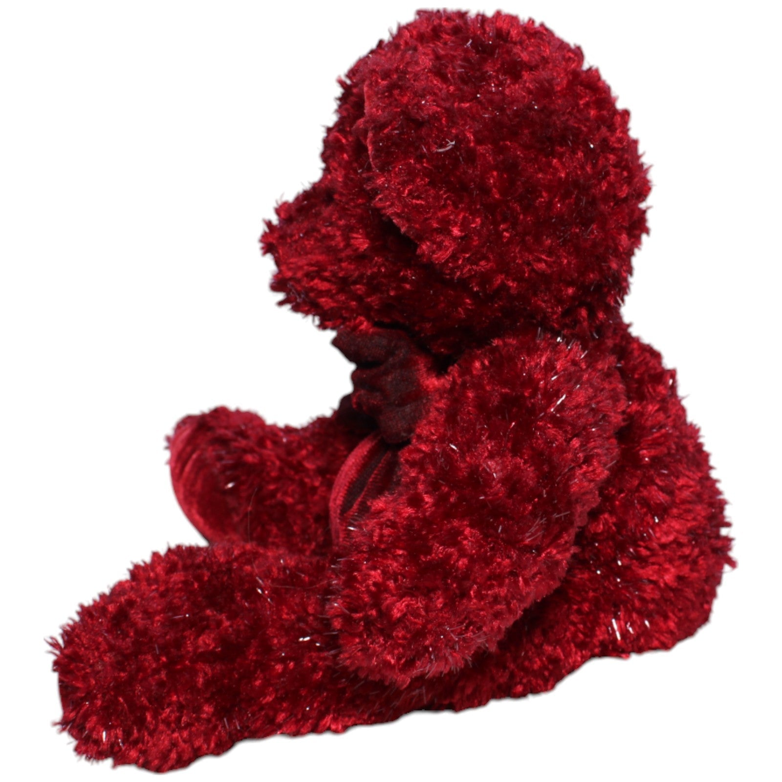 1237891 Russ Berrie Roter glitzernder Teddybär Rosetta™ Kuscheltier Kumpel Leo Bär Gebraucht Teddy