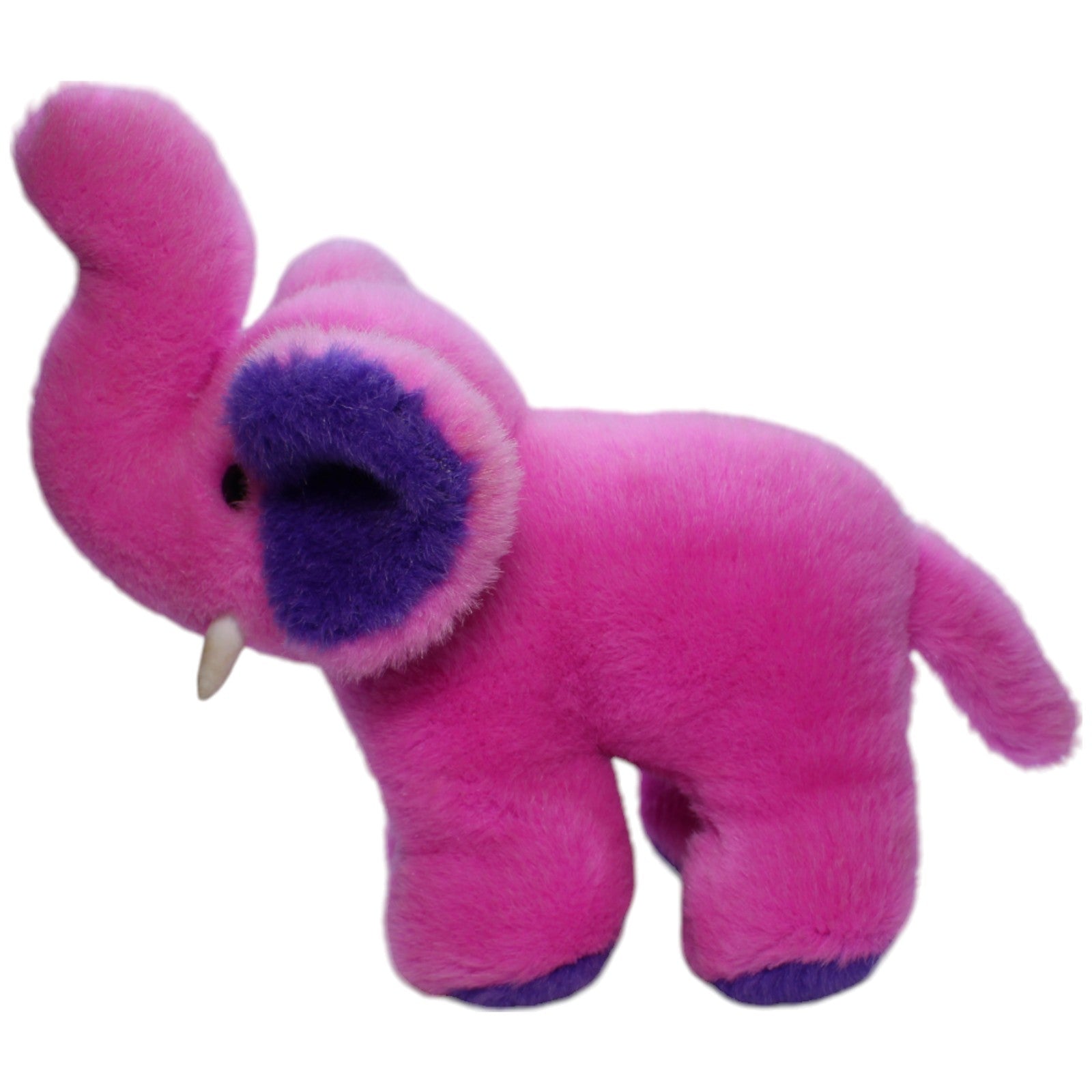 1237894 Amica Schmuse - Zoo, pinker Elefant Kuscheltier Kumpel Leo Gebraucht Vintage