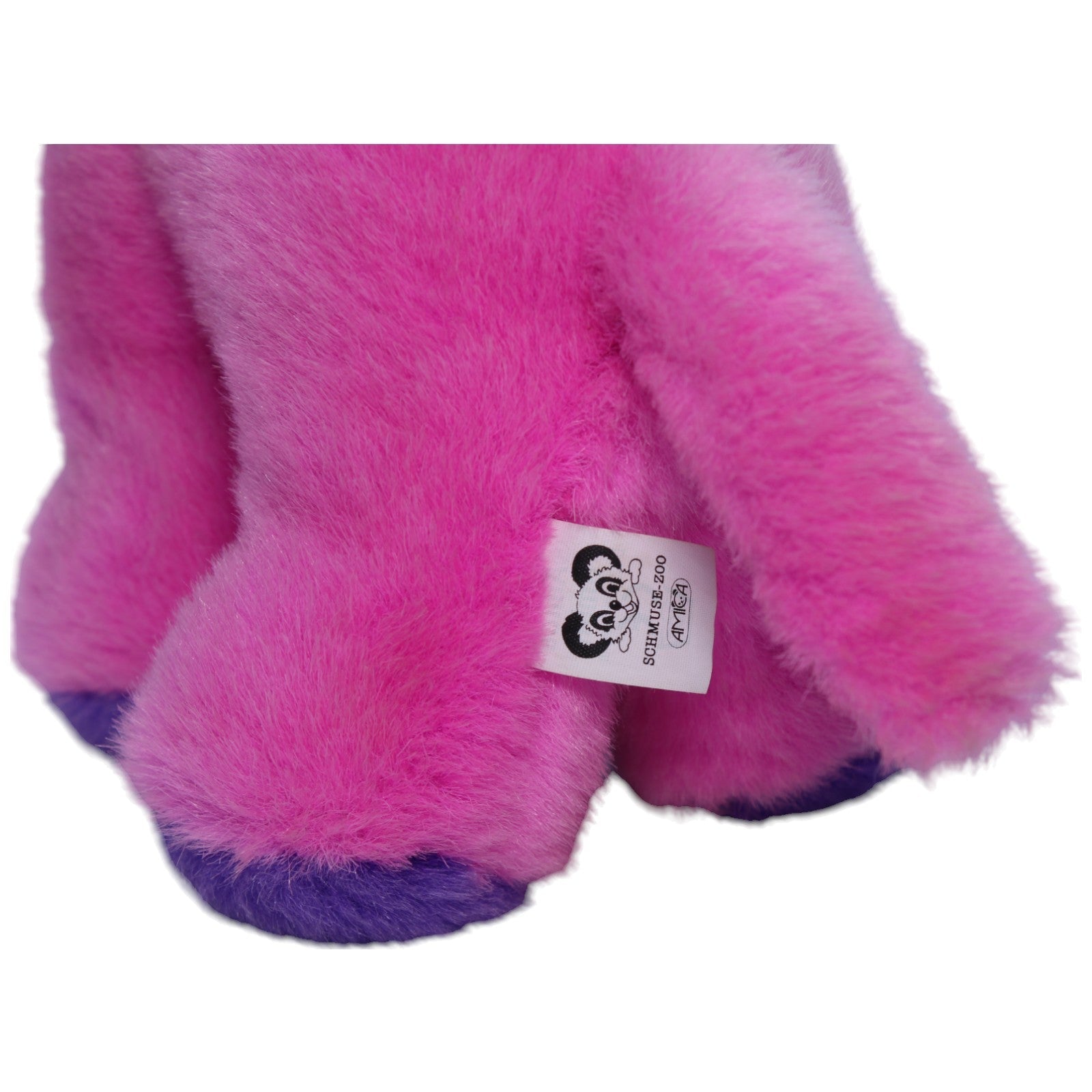 1237894 Amica Schmuse - Zoo, pinker Elefant Kuscheltier Kumpel Leo Gebraucht Vintage