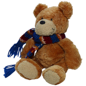 1237903 NICI Bär mit blauem Schal Kuscheltier Kumpel Leo Bär Gebraucht Teddy