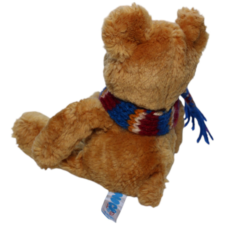 1237903 NICI Bär mit blauem Schal Kuscheltier Kumpel Leo Bär Gebraucht Teddy