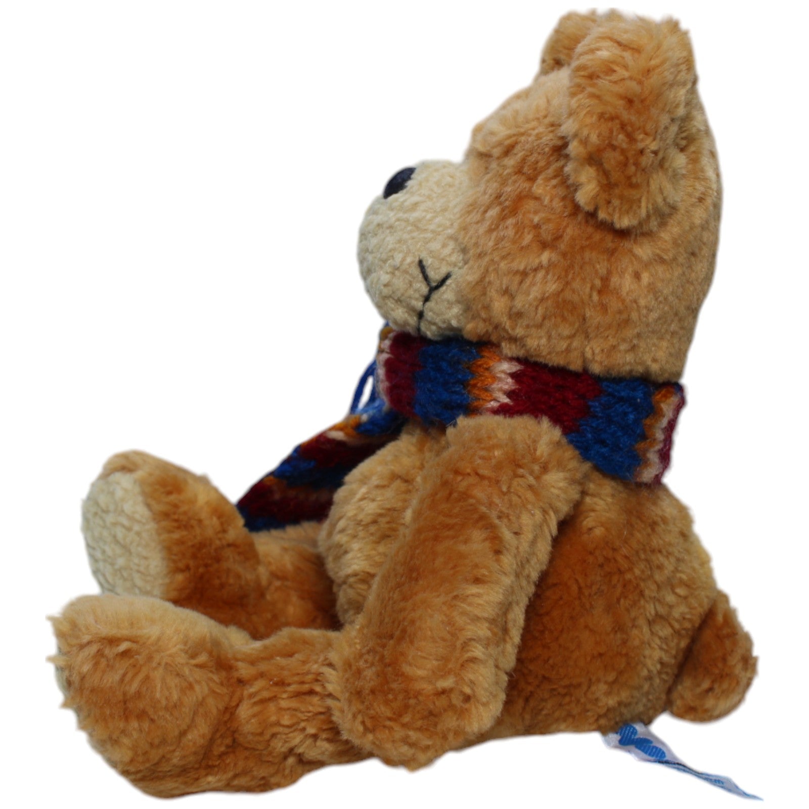 1237903 NICI Bär mit blauem Schal Kuscheltier Kumpel Leo Bär Gebraucht Teddy