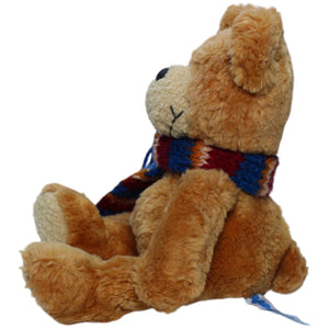 1237903 NICI Bär mit blauem Schal Kuscheltier Kumpel Leo Bär Gebraucht Teddy