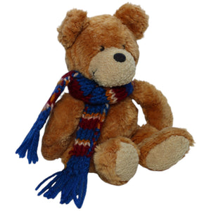 1237903 NICI Bär mit blauem Schal Kuscheltier Kumpel Leo Bär Gebraucht Teddy