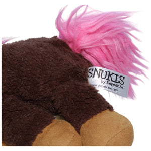 1237945 Depesche Snukis, Dunkelbraunes Pferd Bella mit pinker Mähne Kuscheltier Kumpel Leo Gebraucht