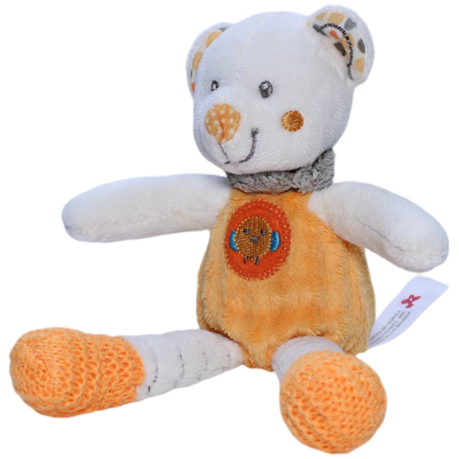 1237948 Nicotoy Süßer orange - weißer Teddybär Kuscheltier Kumpel Leo Bär Gebraucht Teddy