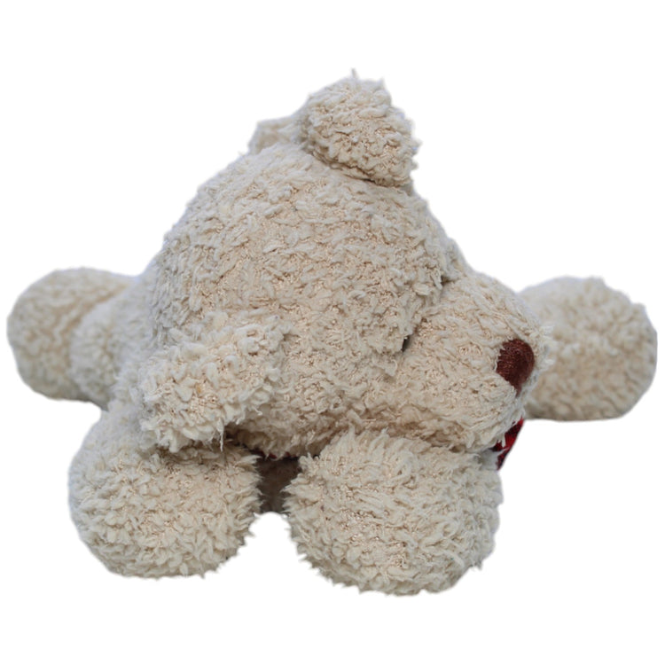 1237950 Bambia Teddybär mit rotem Halstuch, liegend Kuscheltier Kumpel Leo Bär Gebraucht Teddy