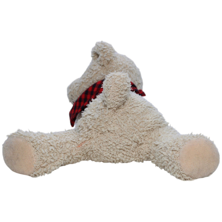 1237950 Bambia Teddybär mit rotem Halstuch, liegend Kuscheltier Kumpel Leo Bär Gebraucht Teddy