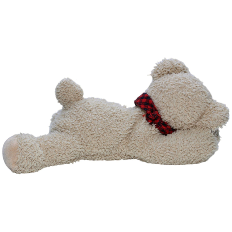 1237950 Bambia Teddybär mit rotem Halstuch, liegend Kuscheltier Kumpel Leo Bär Gebraucht Teddy