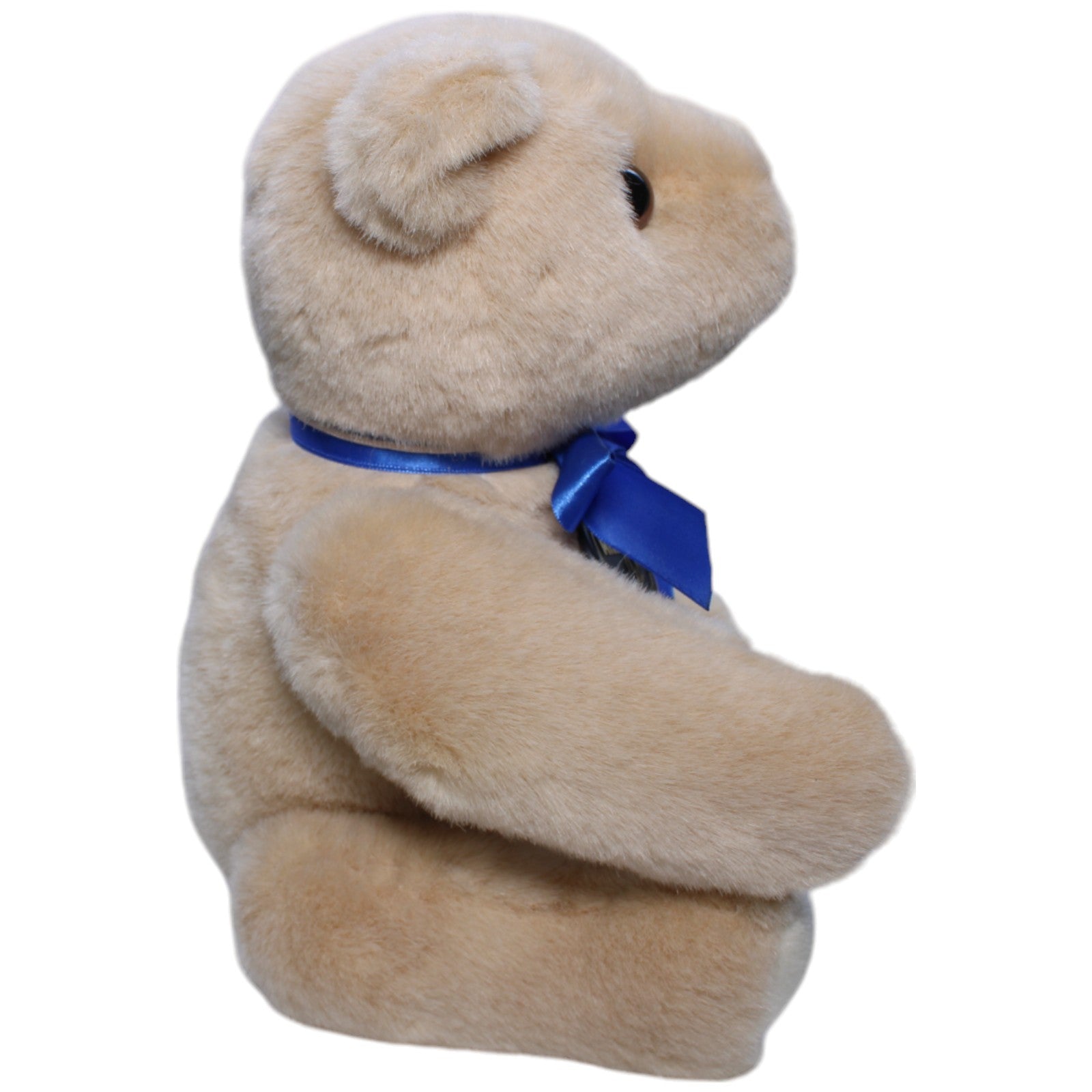 1237956 Althans Club Beiger Teddybär Miki mit beweglichen Gliedern und blauer Schleife Kuscheltier Kumpel Leo Bär Gebraucht Teddy