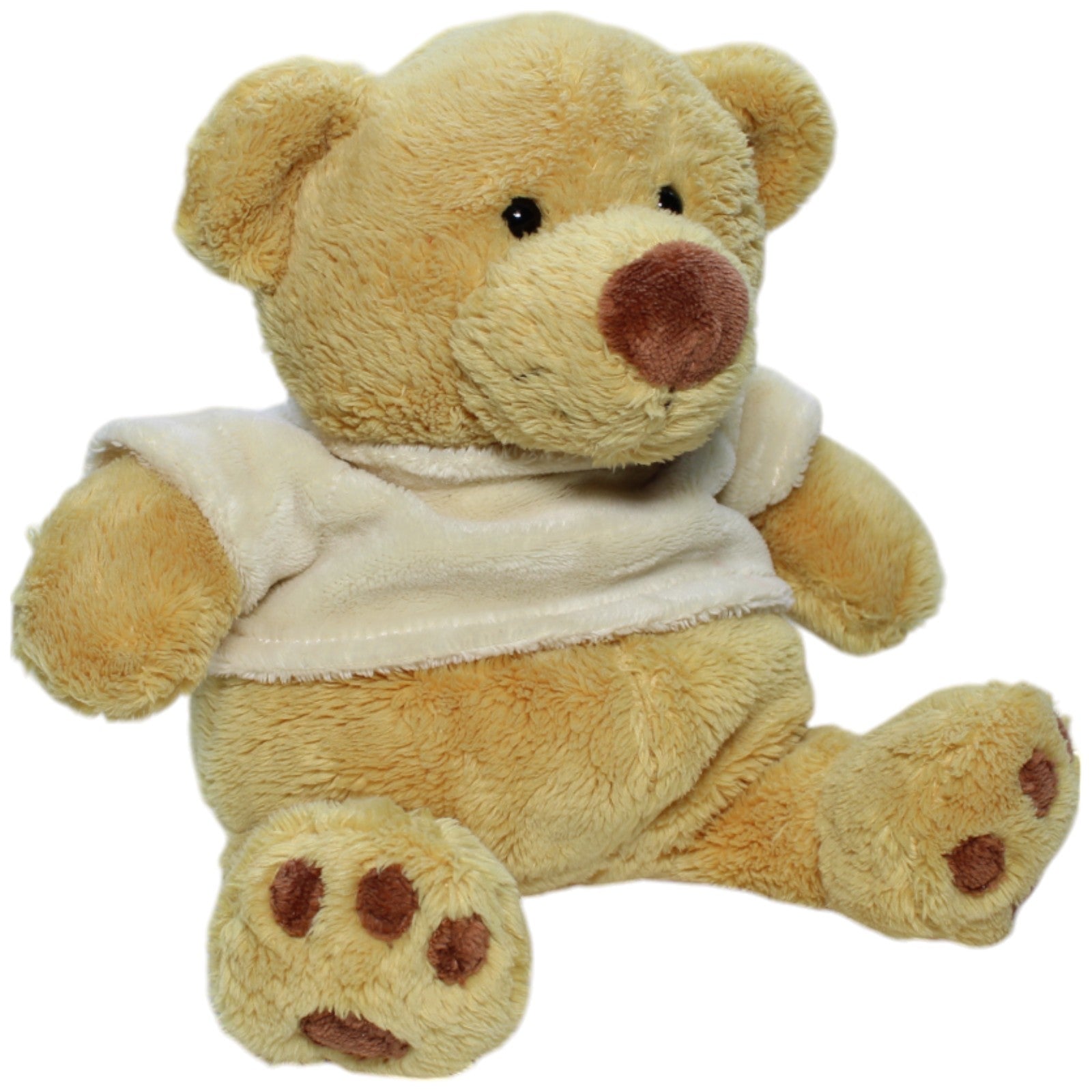 1237970 Hamleys Hellbrauner Teddybär mit beigem Shirt Kuscheltier Kumpel Leo Bär Gebraucht Teddy