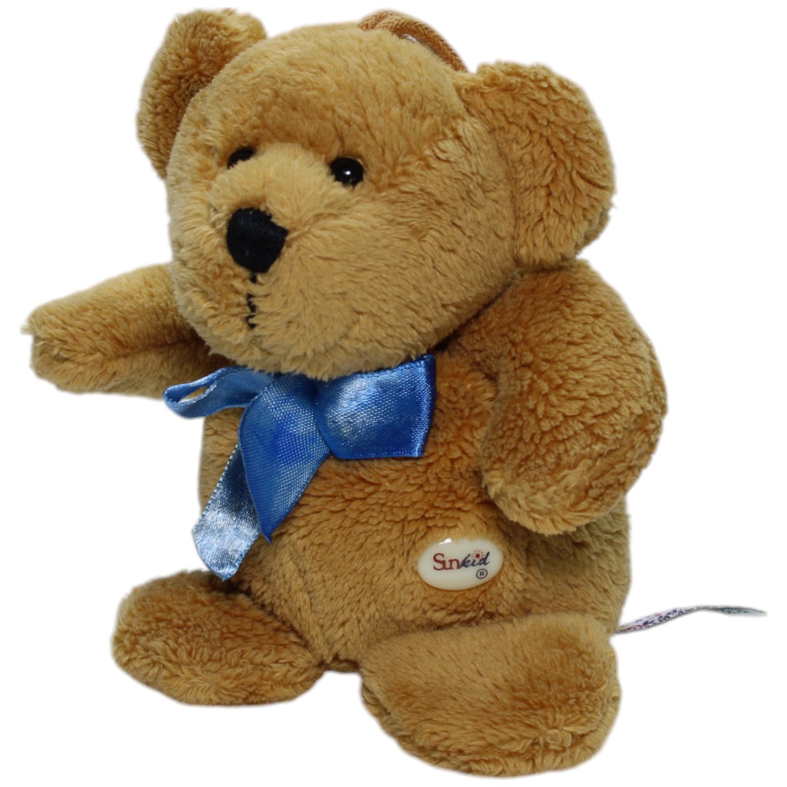 1237971 Sunkid Hellbrauner Teddybär mit blauer Schleife Schlüsselanhänger Kumpel Leo Bär Gebraucht Teddy