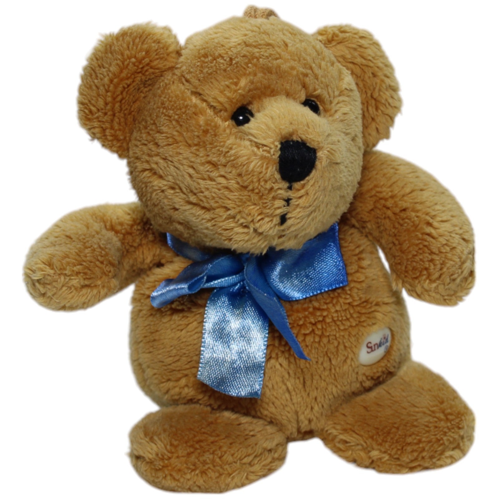 1237971 Sunkid Hellbrauner Teddybär mit blauer Schleife Schlüsselanhänger Kumpel Leo Bär Gebraucht Teddy