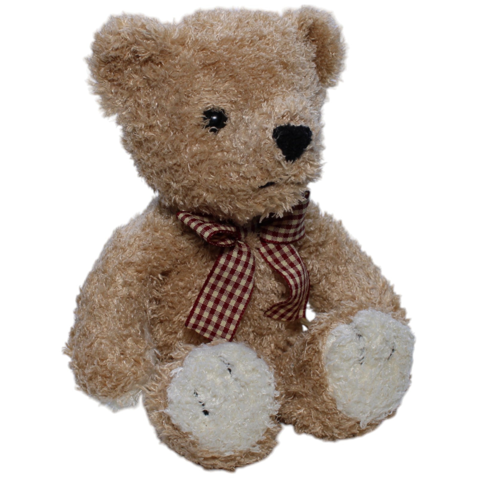 1237978 Kleine Patienten in Not e.V.® Süßer Teddybär mit karierter Schleife Kuscheltier Kumpel Leo Bär Gebraucht Teddy