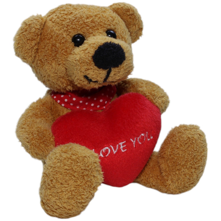 1237981 Tip Top Toys Teddybär mit "I LOVE YOU" Herz Kuscheltier Kumpel Leo Gebraucht Rentier Retro