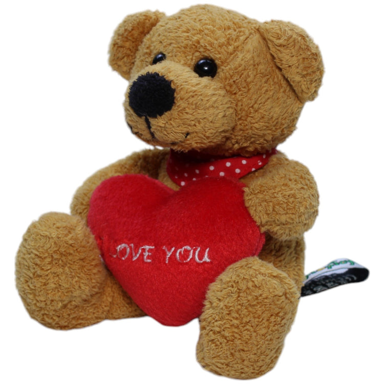 1237981 Tip Top Toys Teddybär mit "I LOVE YOU" Herz Kuscheltier Kumpel Leo Gebraucht Rentier Retro