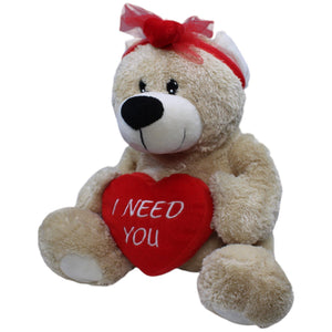 1238001 Much® Großer Teddybär mit "I NEED YOU" Herz Kuscheltier Kumpel Leo Bär Gebraucht Teddy