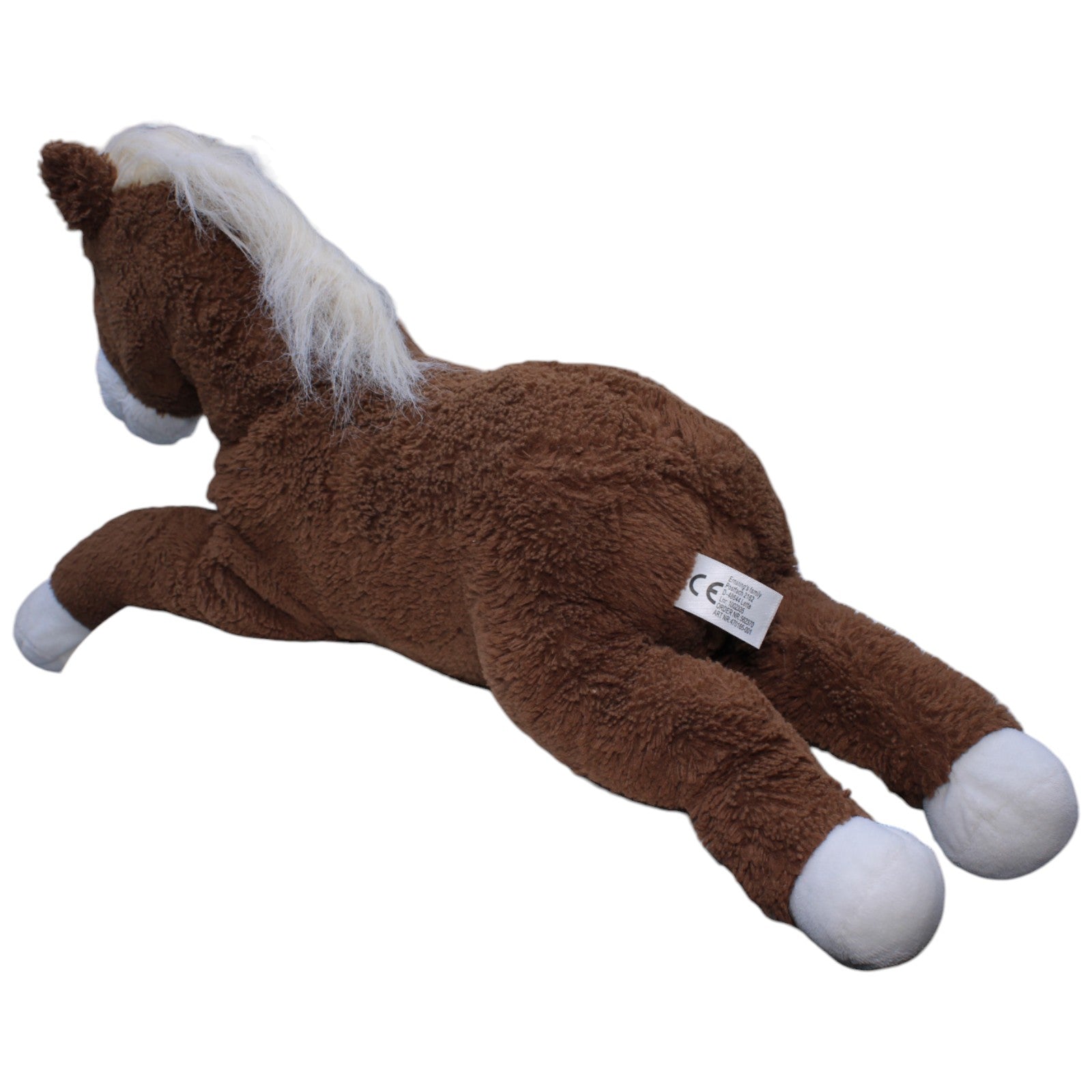 1238005 Ernstings family XL Pferd ohne Schweif, braun Kuscheltier Kumpel Leo Gebraucht Pferd Pony