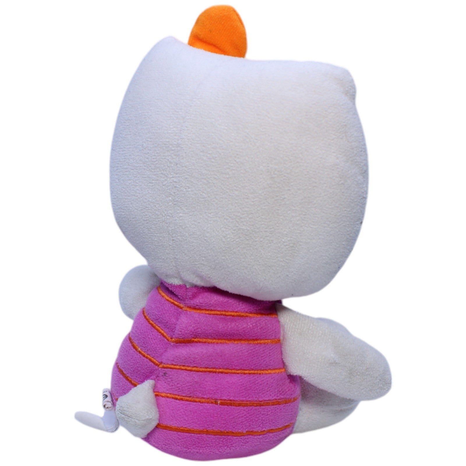 1238044 Sanrio Hello Kitty, lila - orange Plüschfigur Kumpel Leo Gebraucht Katze