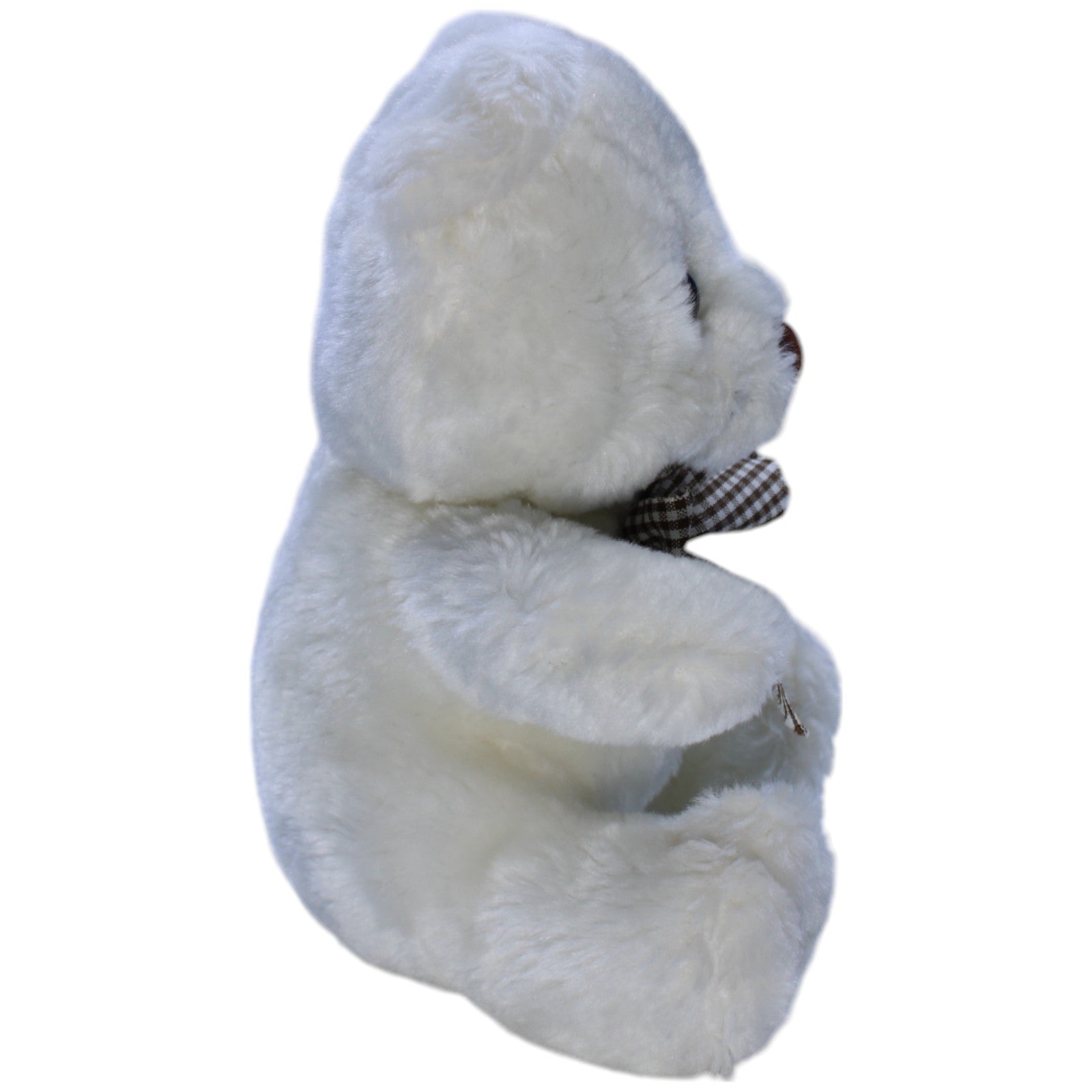 1238052 Toy Trade Süßer weißer Teddybär mit Schleife Kuscheltier Kumpel Leo Bär Gebraucht Teddy