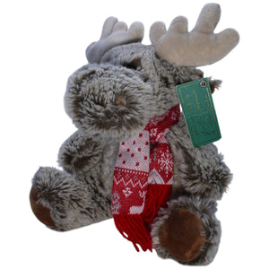 1238057 THALIA Bücher GmbH Schöner grauer Weihnachtselch mit Schal Kuscheltier Kumpel Leo Gebraucht Weihnachten