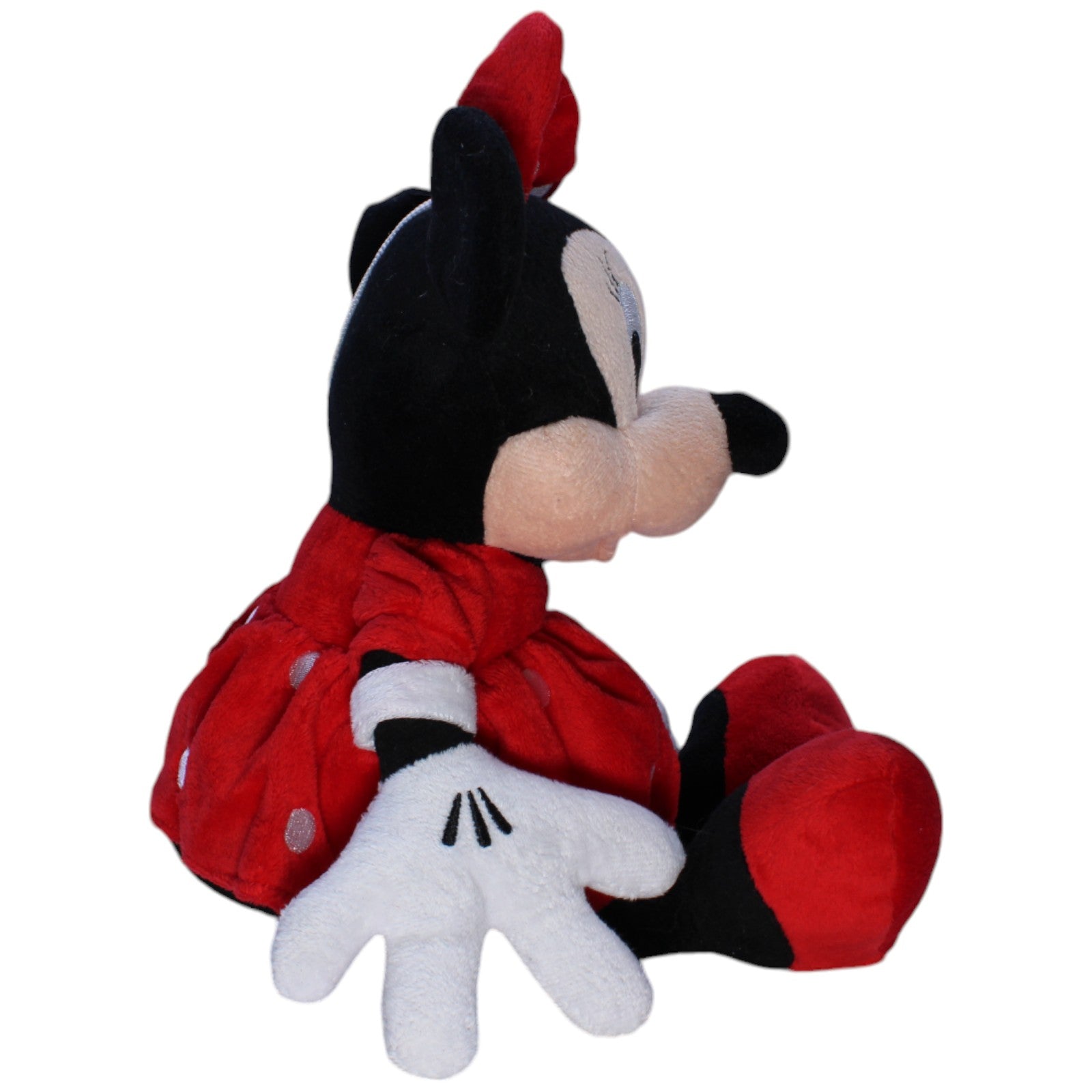 1238058 Nicotoy Disney Minnie Maus mit Kleid, rot - gepunktet Kuscheltier Kumpel Leo Disney Gebraucht