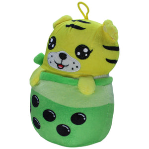 1238086 FLOTI Flos Toys, Tiger im Bubbletea Kuscheltier Kumpel Leo Gebraucht