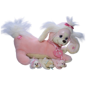 1238088 Hasbro Puppy Surprise (mit 3 Babys), rosa Kuscheltier Kumpel Leo Gebraucht Vintage