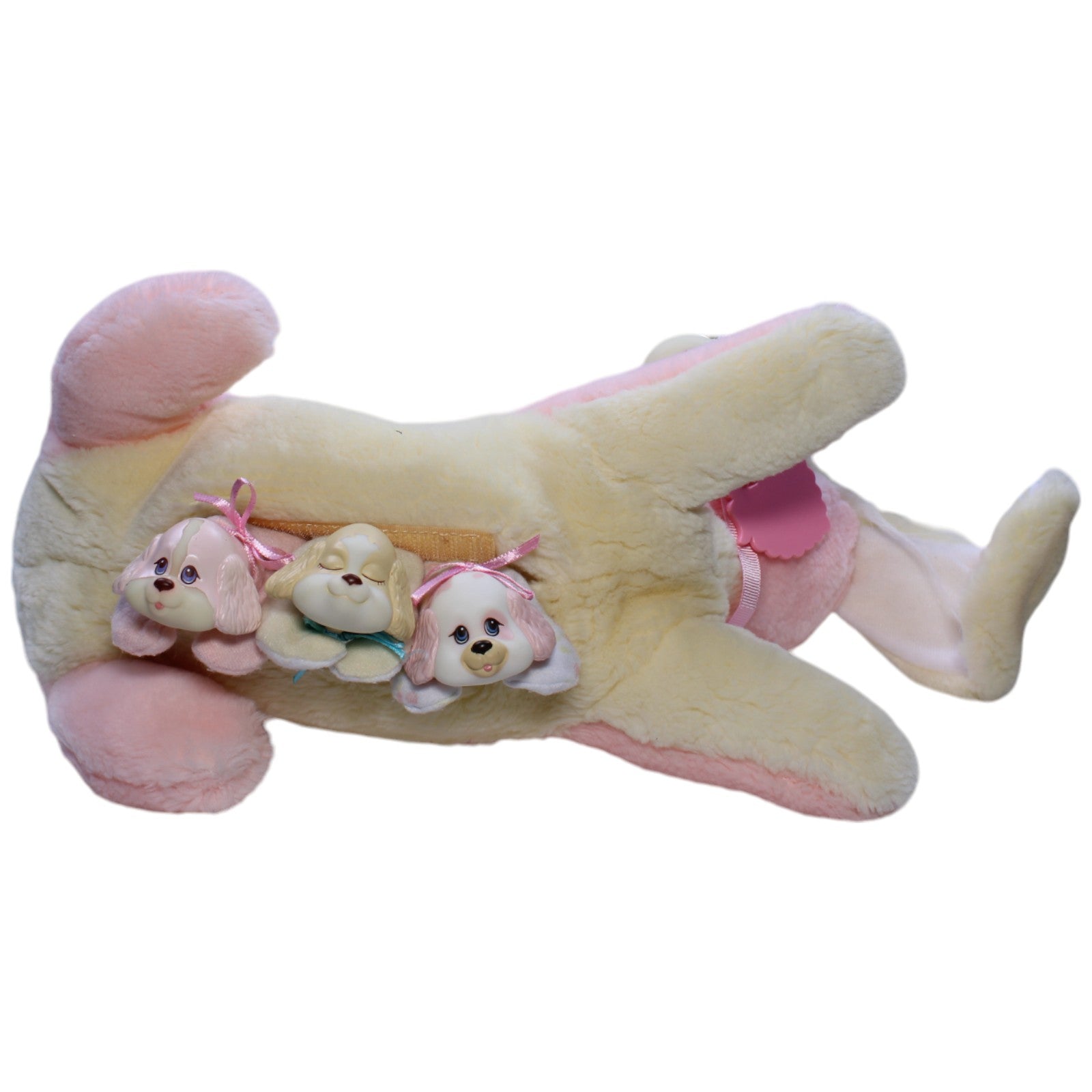 1238088 Hasbro Puppy Surprise (mit 3 Babys), rosa Kuscheltier Kumpel Leo Gebraucht Vintage