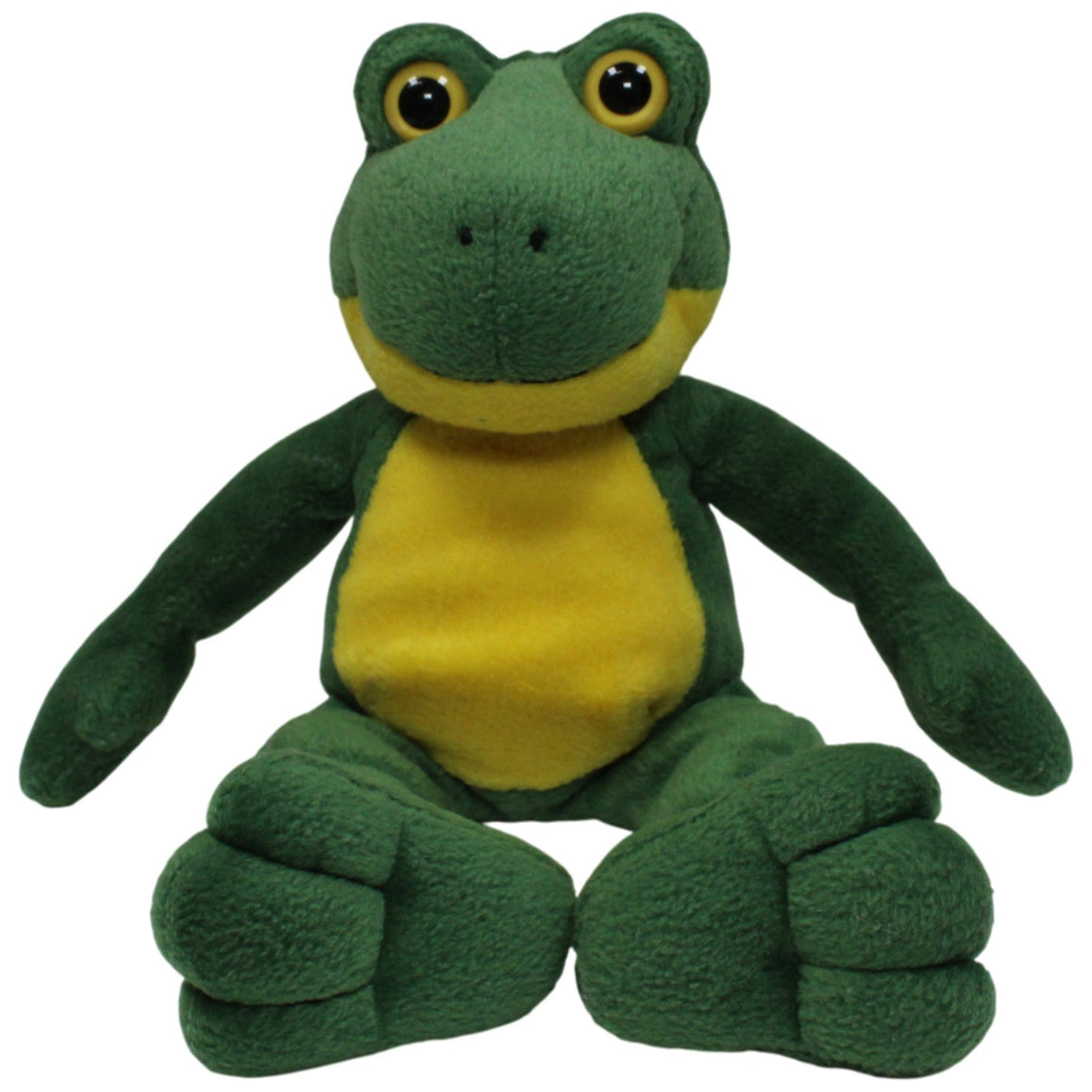 1238129 Kuschelwuschel Lächelnder Frosch Kuscheltier Kumpel Leo 25cm Gebraucht Grün