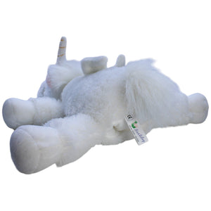 1238130 L. Hoenicke Bastitoy, weißes Einhorn mit Flügeln Handpuppe Kumpel Leo Gebraucht