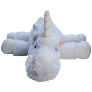 1238130 L. Hoenicke Bastitoy, weißes Einhorn mit Flügeln Handpuppe Kumpel Leo Gebraucht