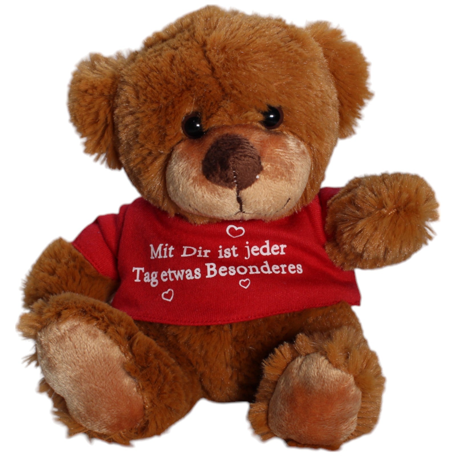 1238146 Bambia Teddybär mit Shirt "Mit Dir ist jeder Tag etwas Besonderes" Kuscheltier Kumpel Leo Gebraucht