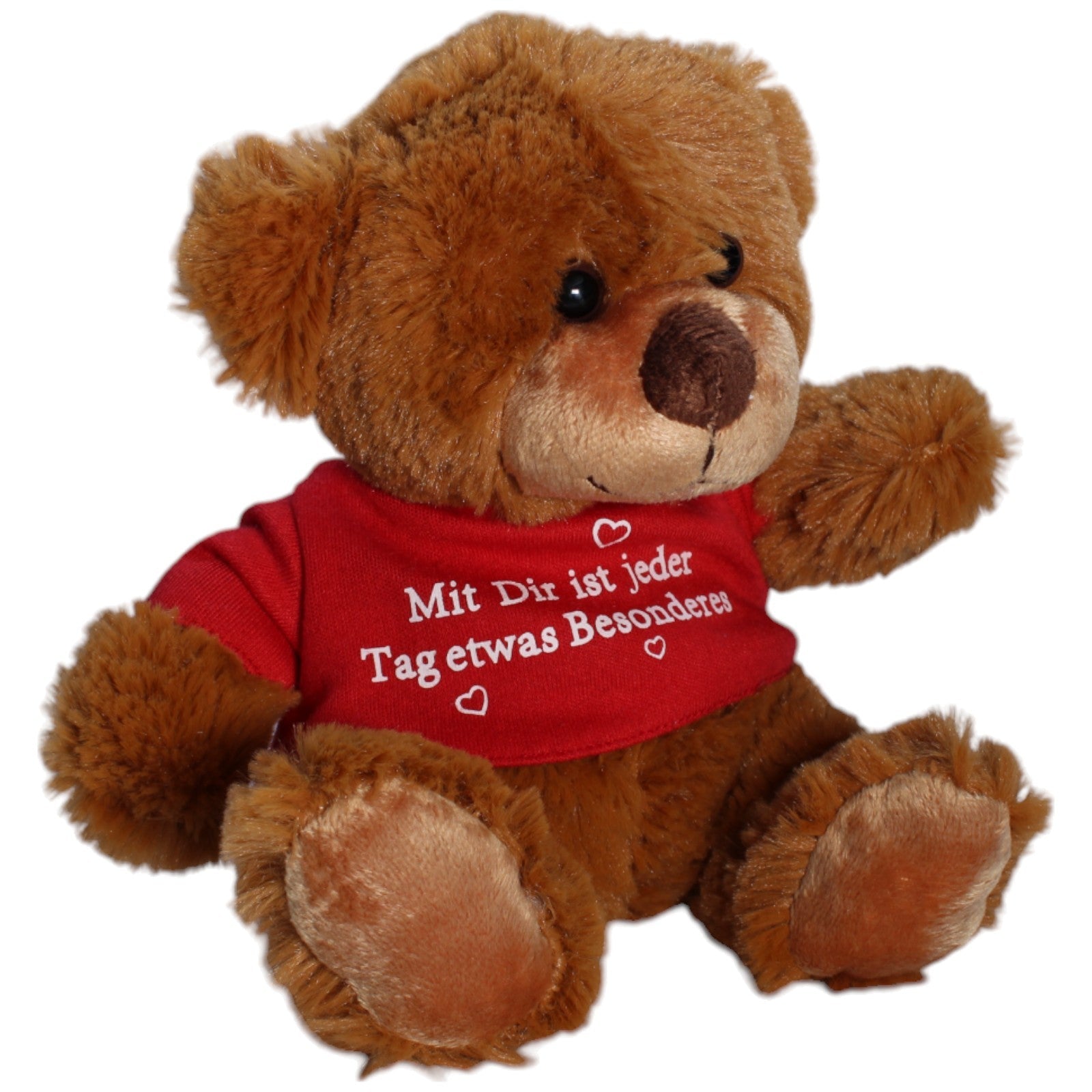 1238146 Bambia Teddybär mit Shirt "Mit Dir ist jeder Tag etwas Besonderes" Kuscheltier Kumpel Leo Gebraucht