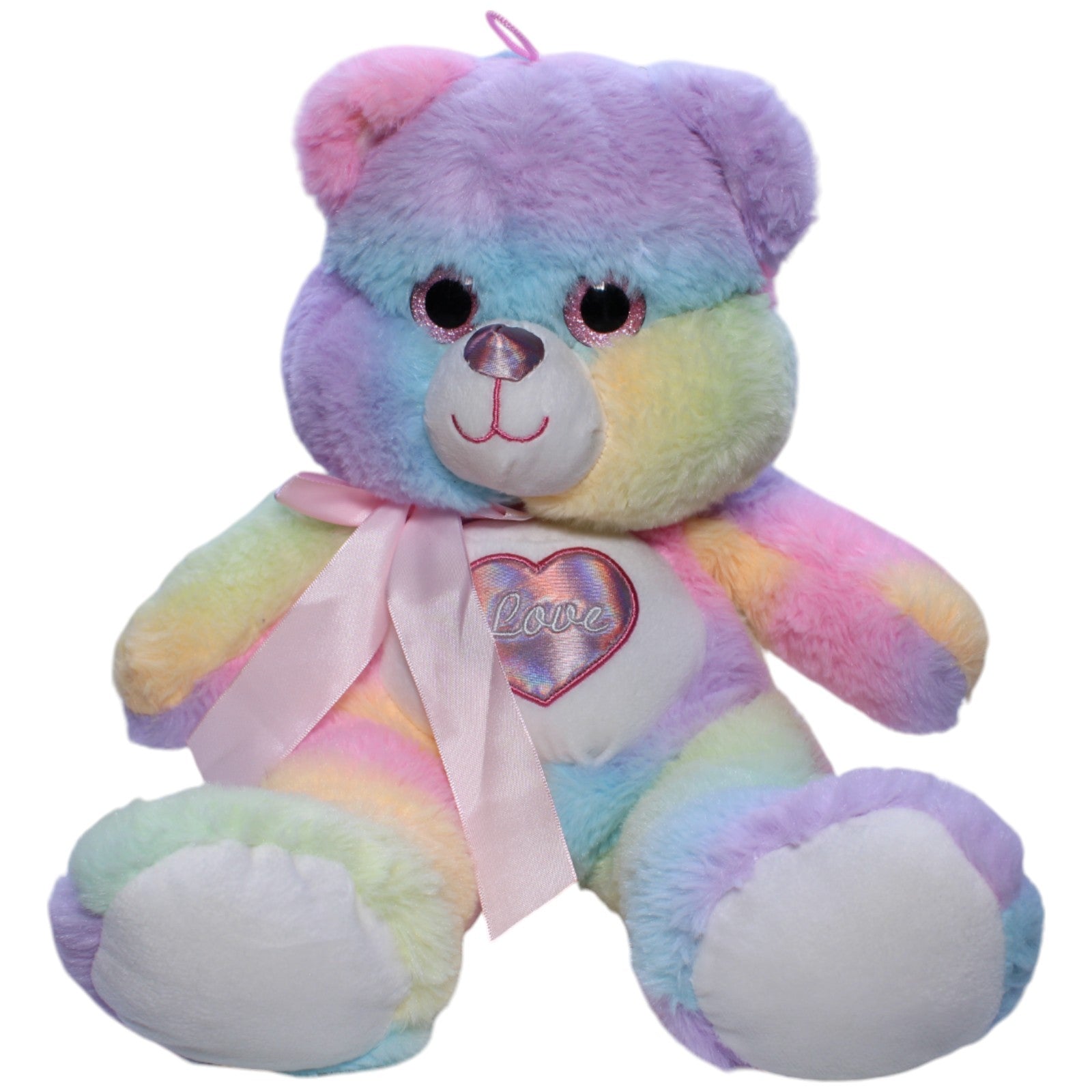 1238212 FLOTI Flos Toys, XL Regenbogen - Teddybär "LOVE" Kuscheltier Kumpel Leo Bär Gebraucht Teddy