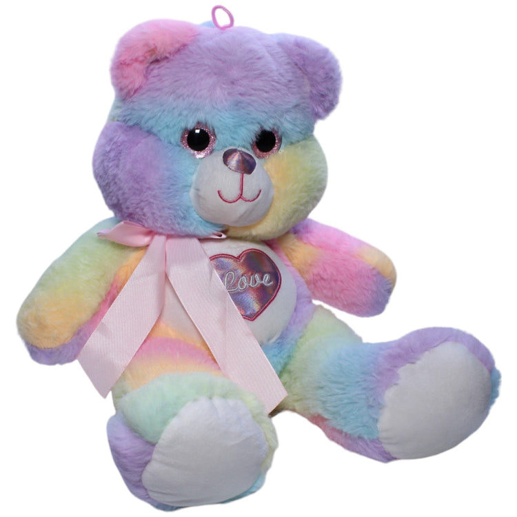 1238212 FLOTI Flos Toys, XL Regenbogen - Teddybär "LOVE" Kuscheltier Kumpel Leo Bär Gebraucht Teddy