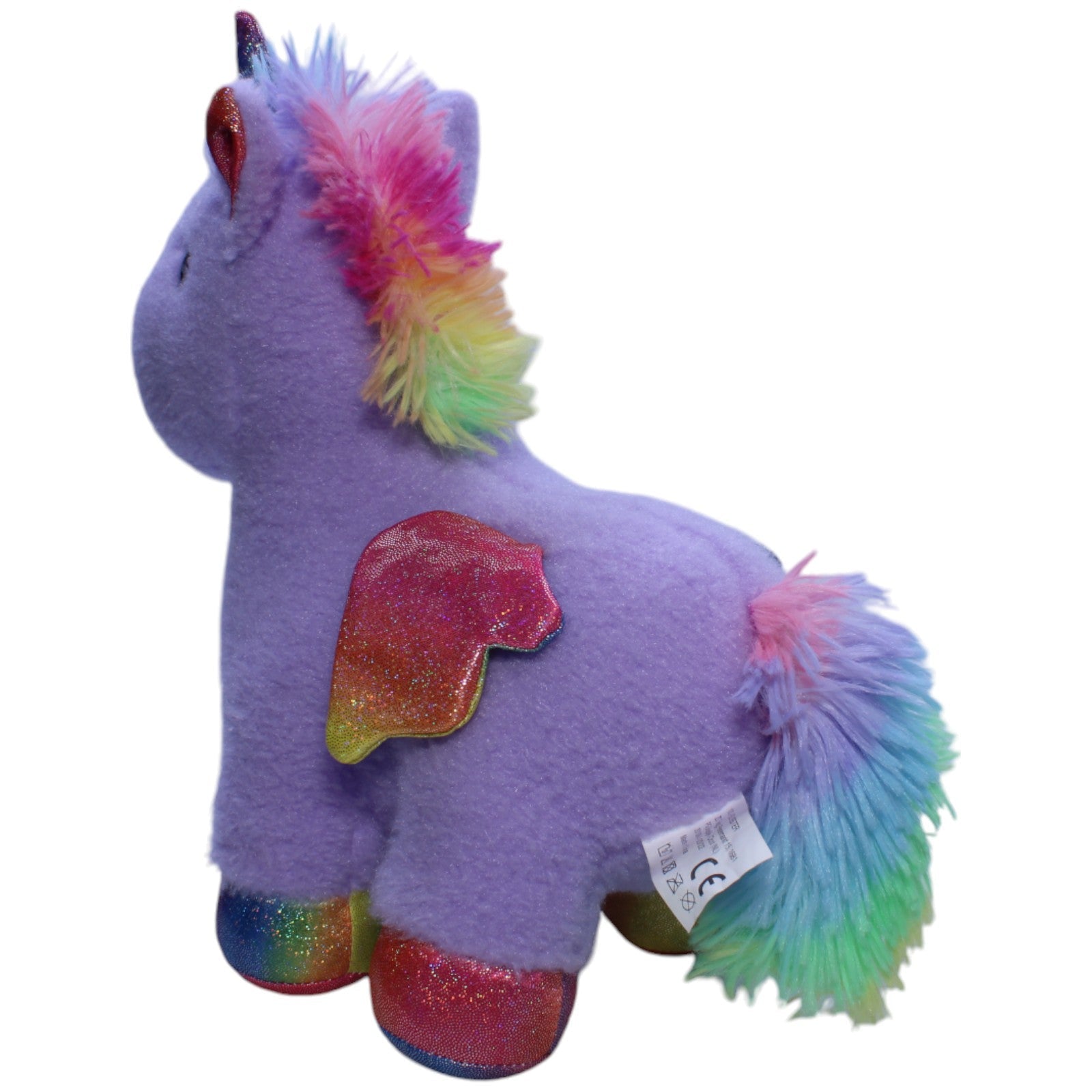 1238214 ZD Trading Glitzer Pegasus Einhorn, lila Kuscheltier Kumpel Leo Einhorn Gebraucht