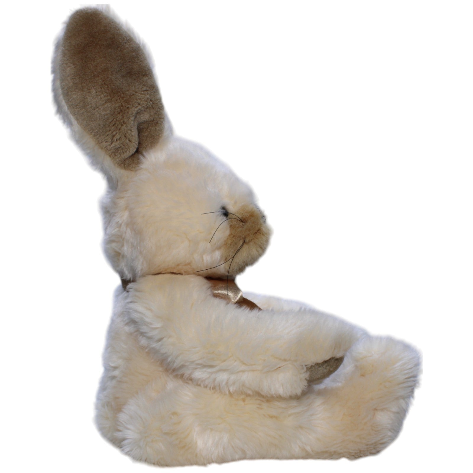 1238246 TCM Hase mit goldener Schleife, sitzend Kuscheltier Kumpel Leo Gebraucht Tchibo