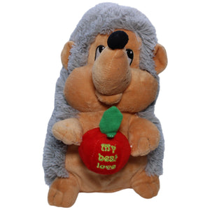 1238251 FLOTI Flos Toys, Igel mit Apfel "My best love" Kuscheltier Kumpel Leo Gebraucht