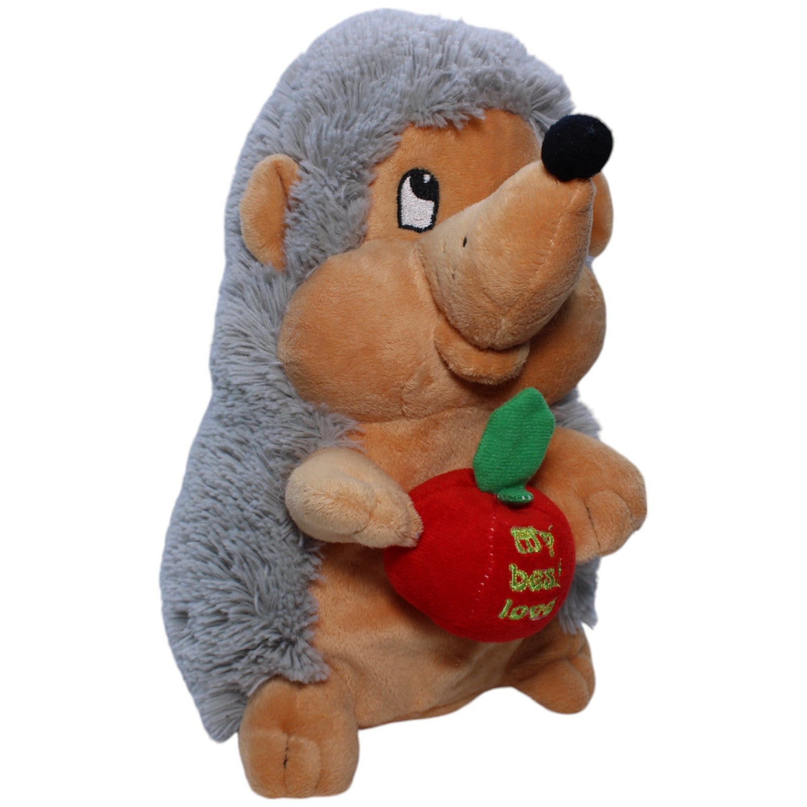 1238251 FLOTI Flos Toys, Igel mit Apfel "My best love" Kuscheltier Kumpel Leo Gebraucht