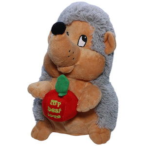 1238251 FLOTI Flos Toys, Igel mit Apfel "My best love" Kuscheltier Kumpel Leo Gebraucht