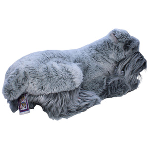 1238261 Kuschelwuschel XL Schnauzer Hund, grau Kuscheltier Kumpel Leo Gebraucht