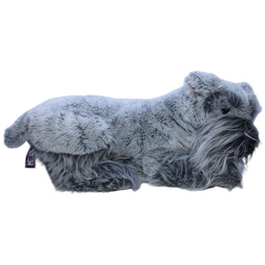 1238261 Kuschelwuschel XL Schnauzer Hund, grau Kuscheltier Kumpel Leo Gebraucht