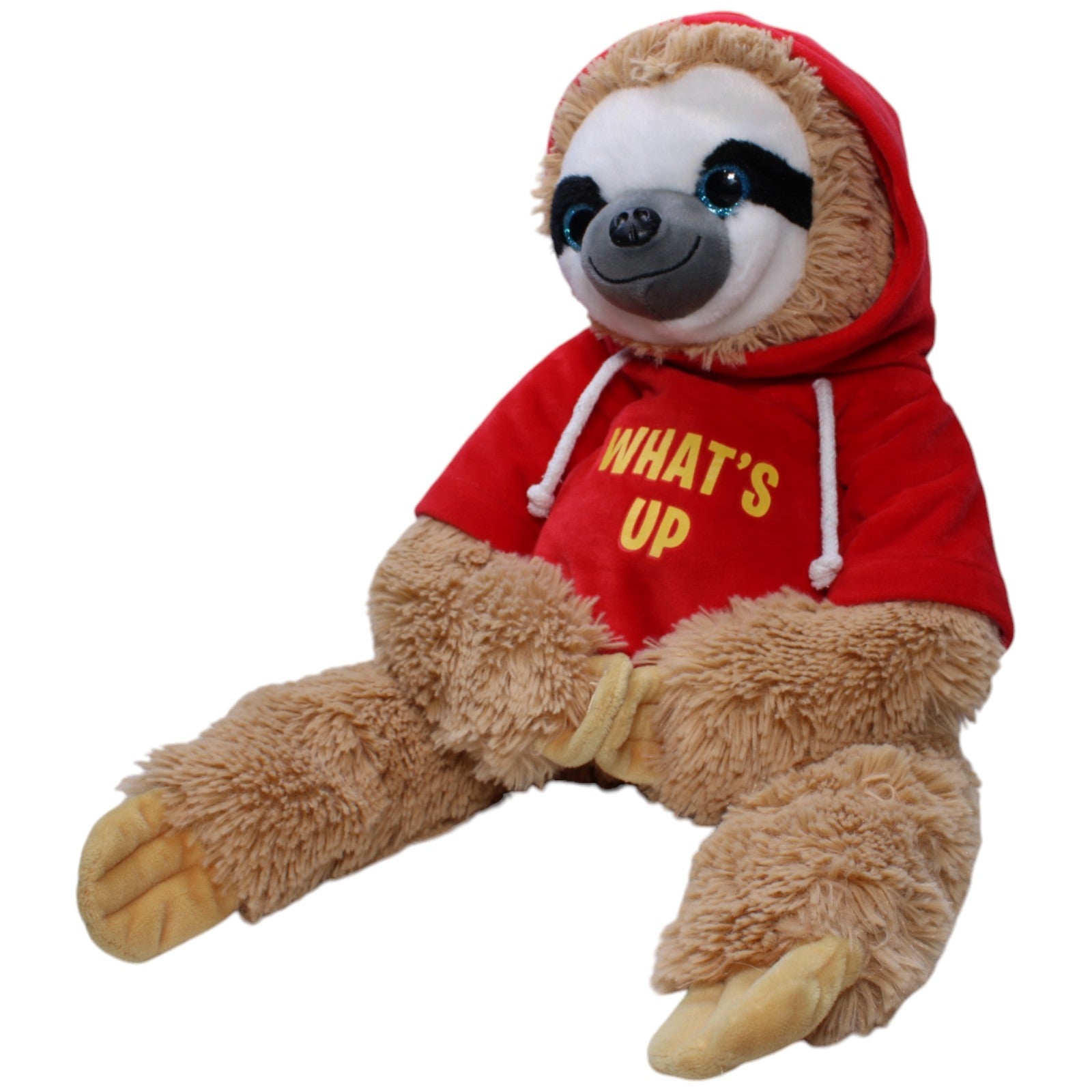 1238306 FLOTI XL Flos Toys, Faultier mit "What´s Up" Pullover Kuscheltier Kumpel Leo Gebraucht